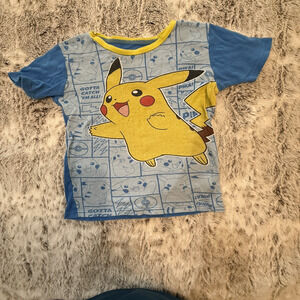 Pokémon Pikachu Kids Sleepwear 2 Piece Set Size 10 T-Shirt Long Pants 0168